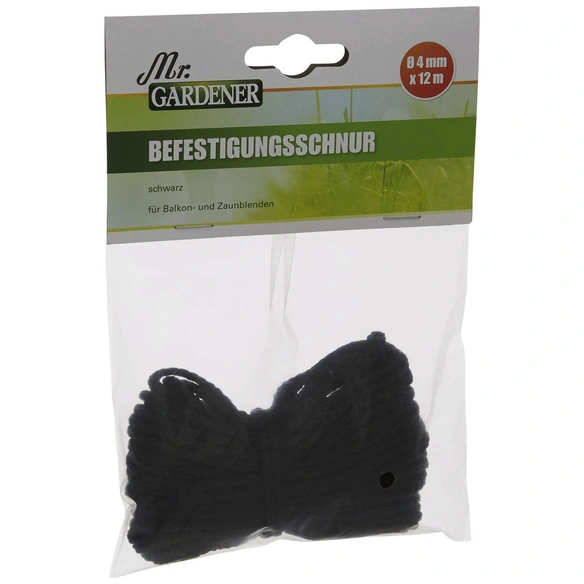 Befestigungsschnur, Kunststoff, schwarz