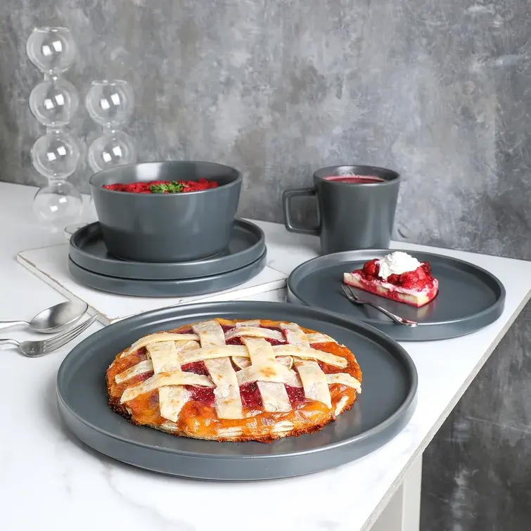 58pcs deluxe ceramic tableware set
