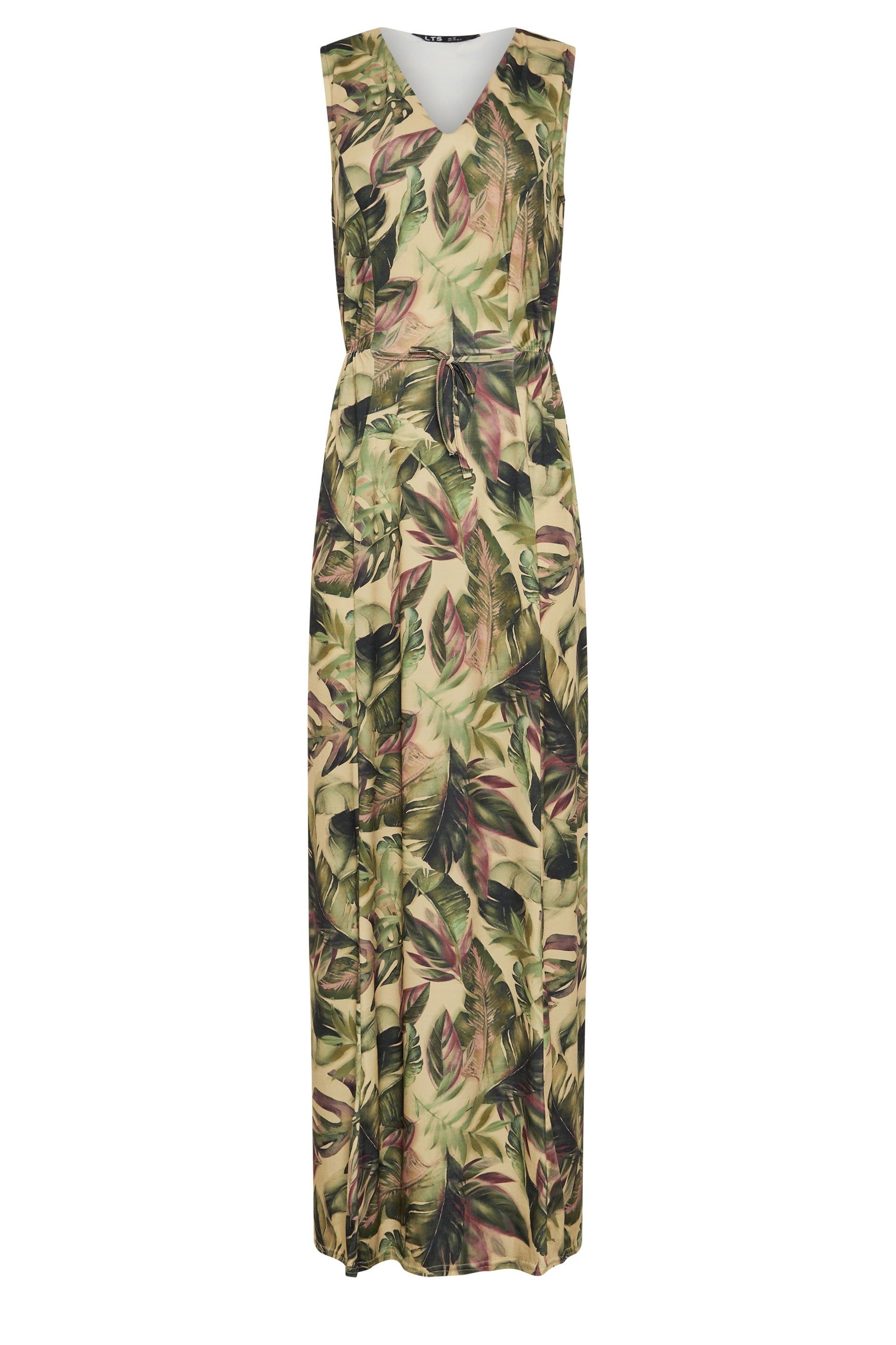 Long Tall Sally Tall Tropical Tie Waist Maxi Dress