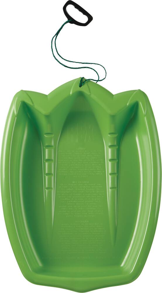 T-Rex Dinosaur Paw Kids' 1-Person Plastic Winter Snow Sled/Toboggan w/ Tow Rope
