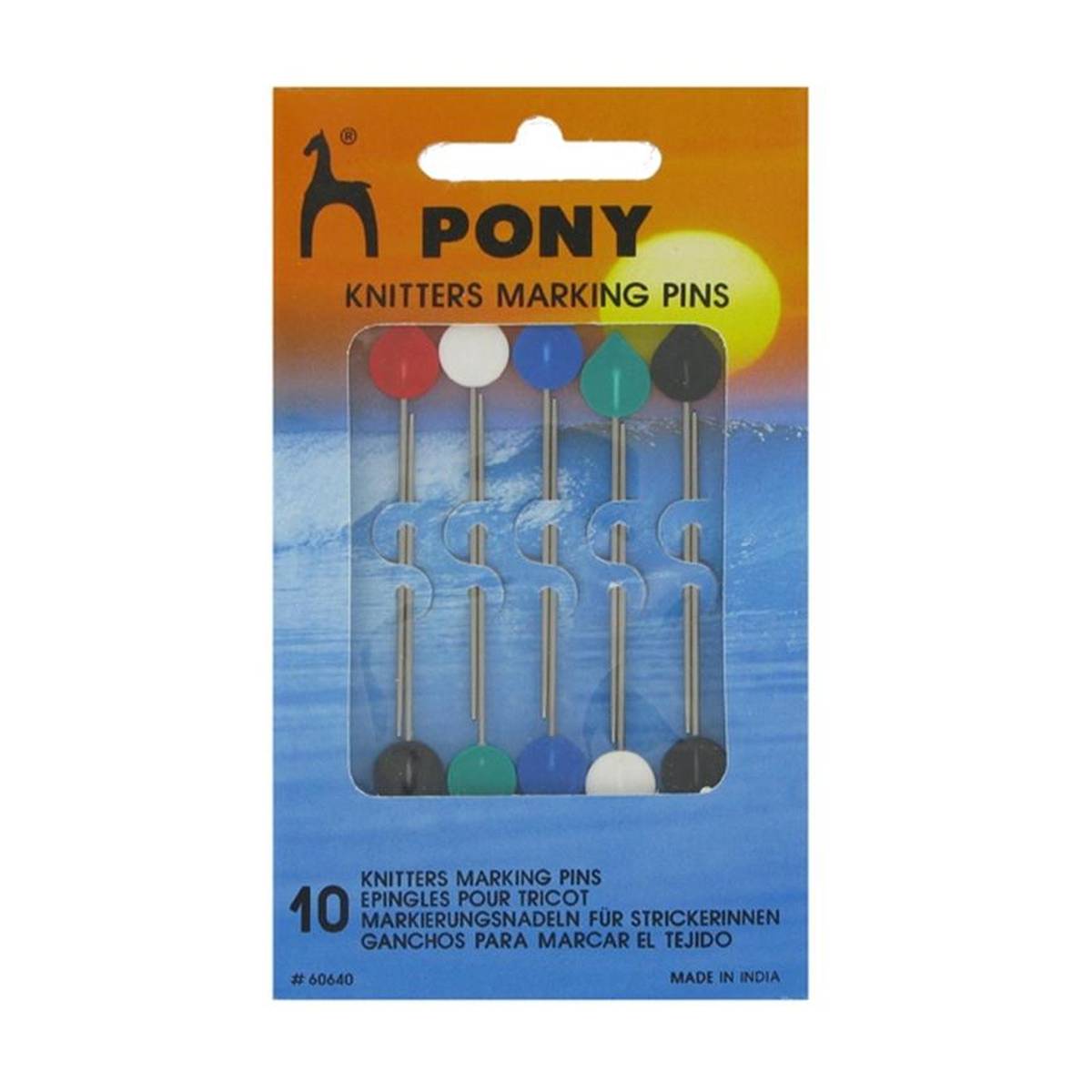 Pony Knitting Marking Pins
