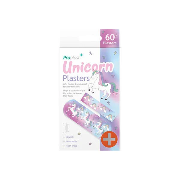 Pro Plast Unicorn Plasters 60 Pack