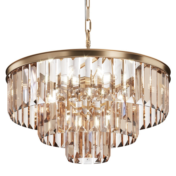 Lampa wisząca mosiężno-złota REVERO 7xE14x40W wym: 115x50x50 cm Maytoni