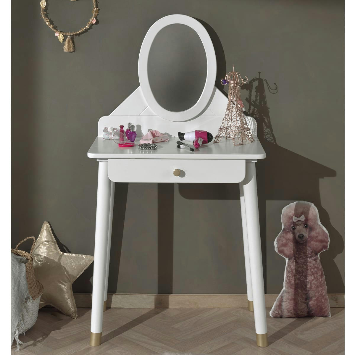 BILLY - Coiffeuse blanc