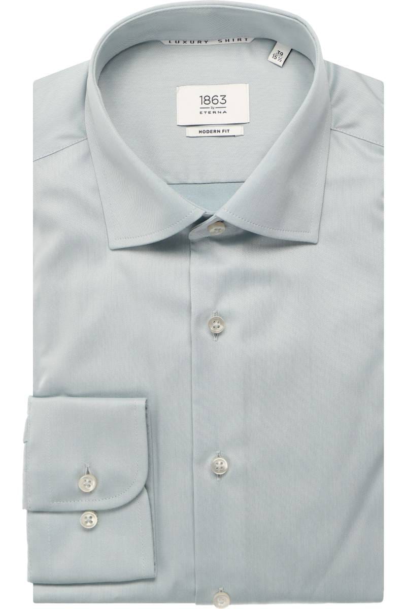 ETERNA 1863 Modern Fit Hemd grün, Einfarbig