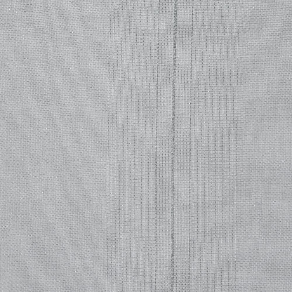 Vitrage droit passe tringle uni gris 60x120 cm x2