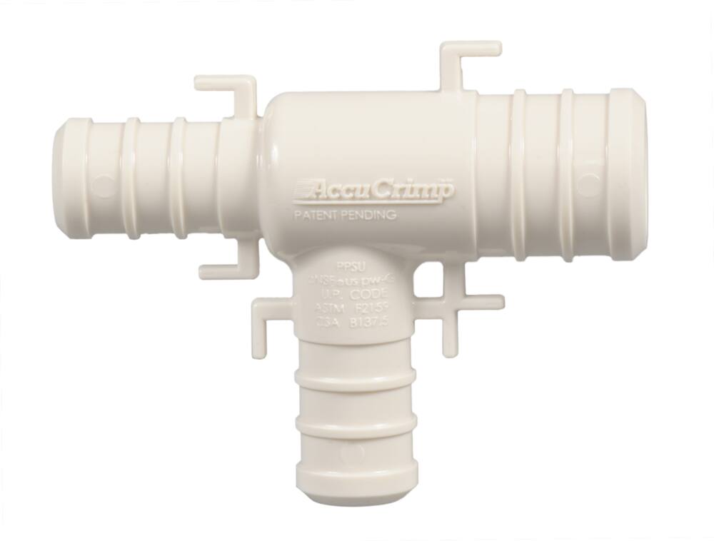 Waterline Pex Poly Tee, 0.7-in x 0.5-in x 0.5-in