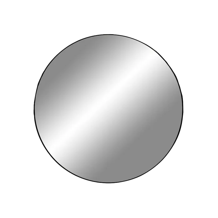 Artichok Eveline Ronde Wandspiegel Zwart - Ø 60 cm