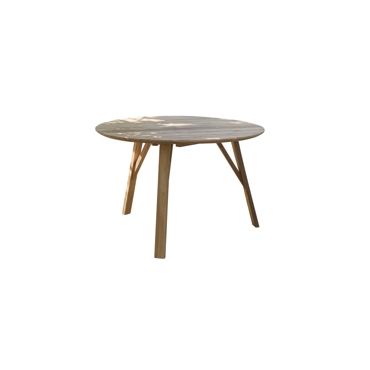 Tikamoon Tuintafel in gerecycled massief teak voor 6 personen - Naturel