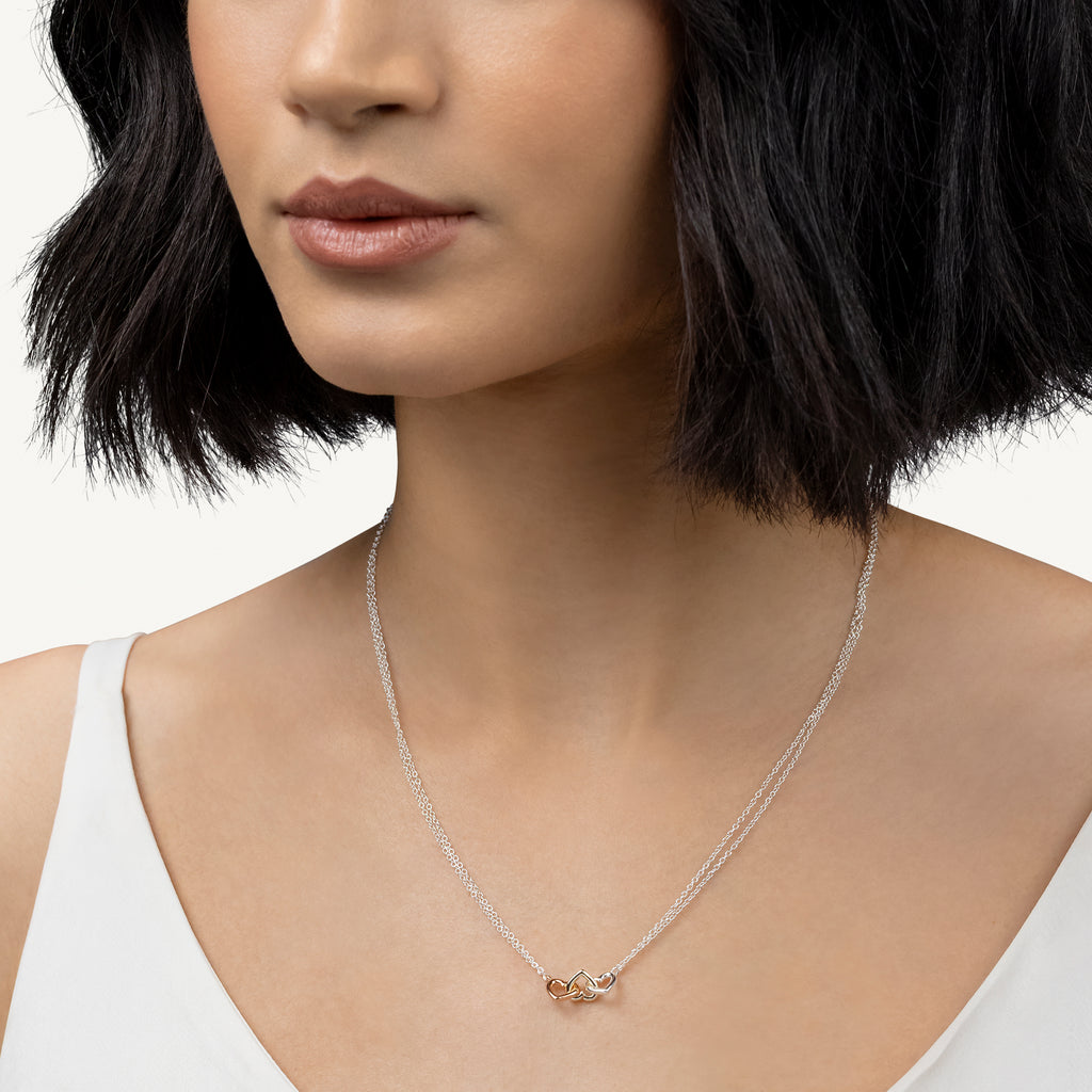 Love You Lots - Triple Heart Charm Necklace