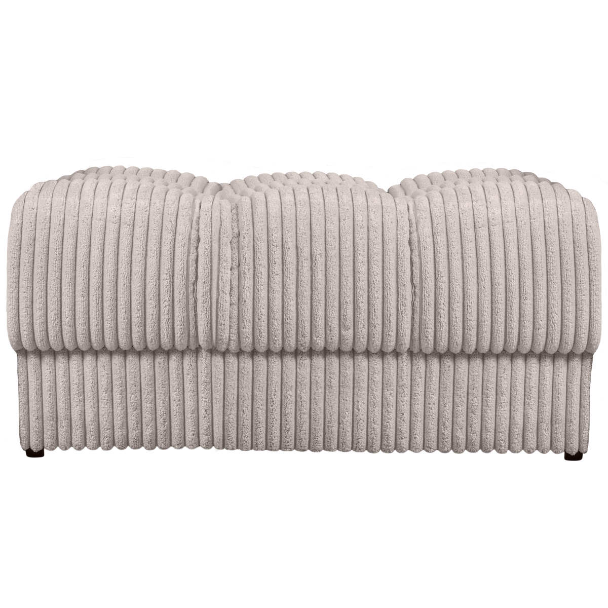 WOOOD hocker Second Date - Grove Ribstof - Naturel - 42x82x61
