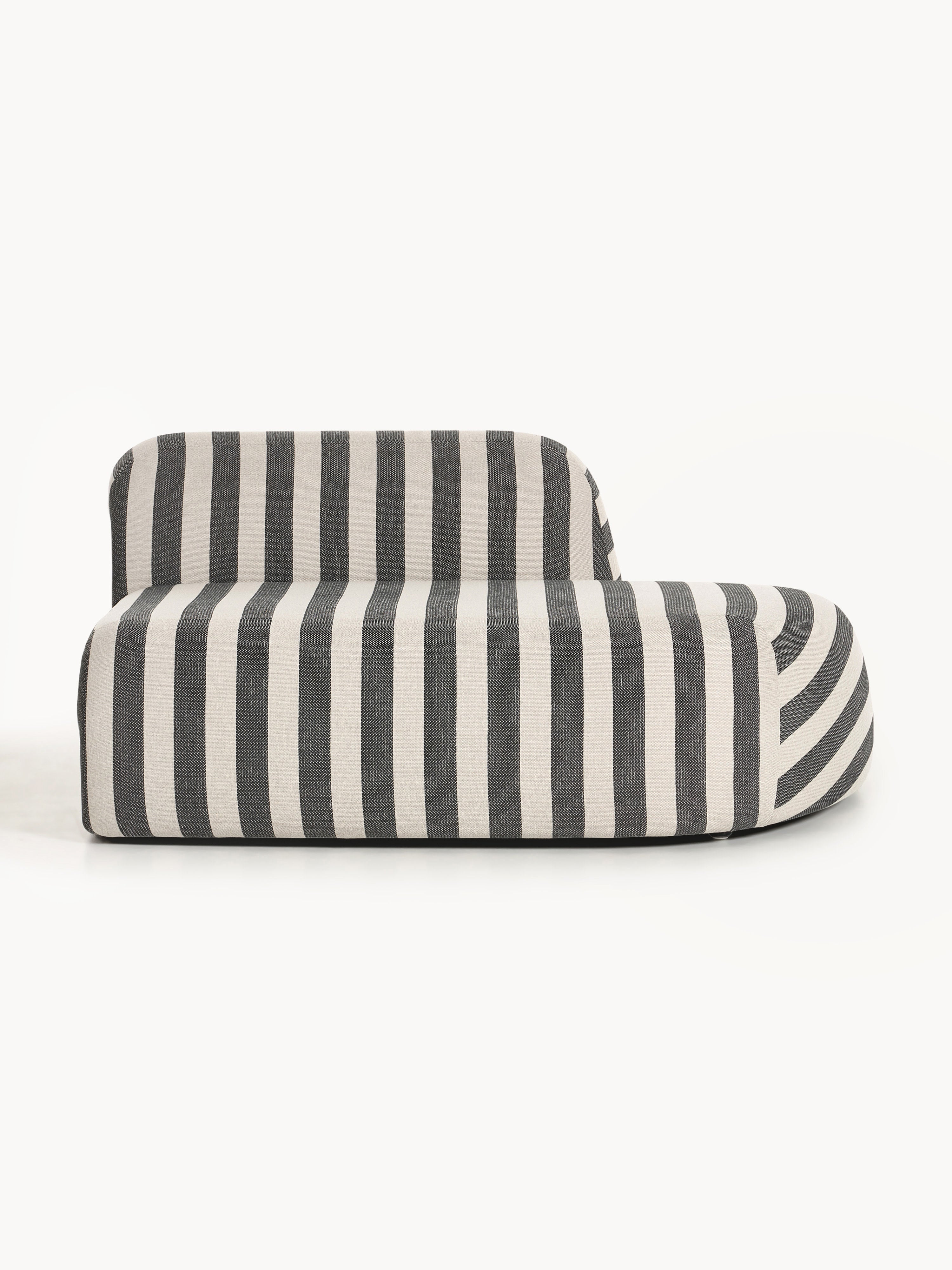 Gestreiftes Chaiselongue-Modul Wolke