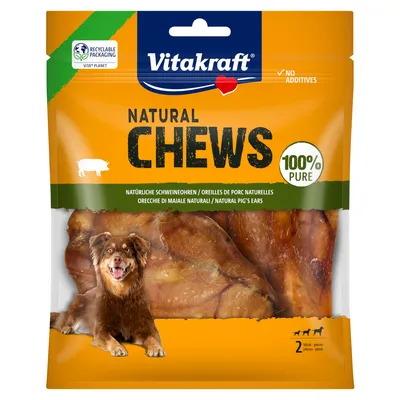 Vitakraft Natural Chews Natural Pig's Ears