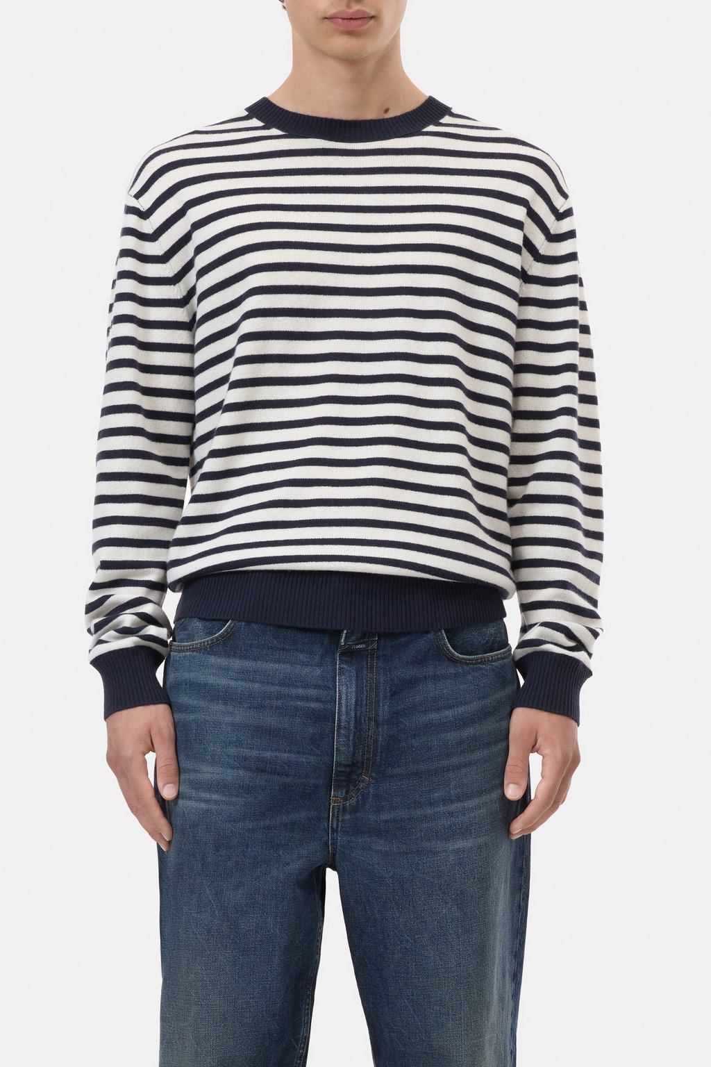 Gestreifter Pullover aus Kaschmir