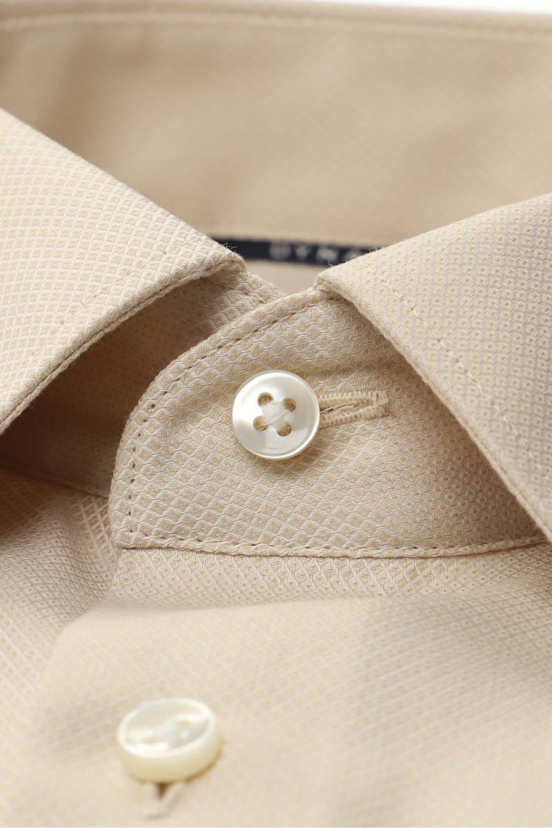 ETERNA Dynamic Cotton Modern Fit Hemd beige, Strukturiert