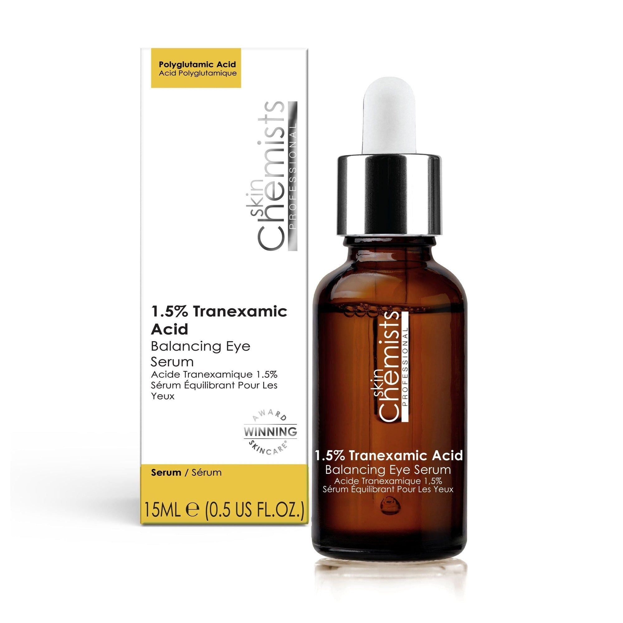 skinChemists professional 1.5% Tranexamic Acid Balancing Eye Serum 15ml x 2 Duo Pack