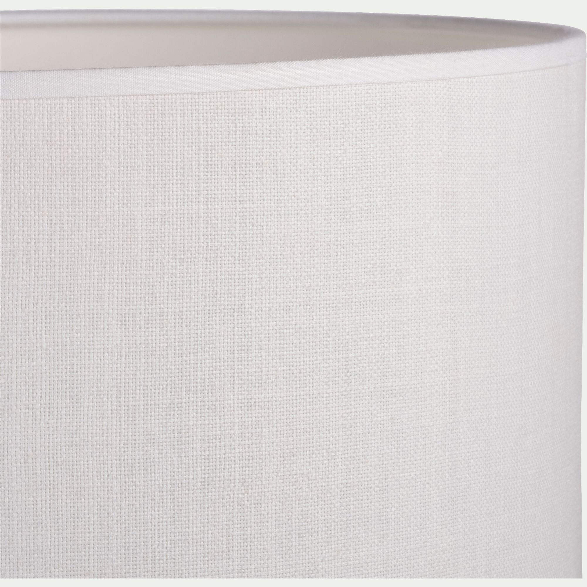 MISTRAL - Abat-jour en coton D30cm - blanc capelan