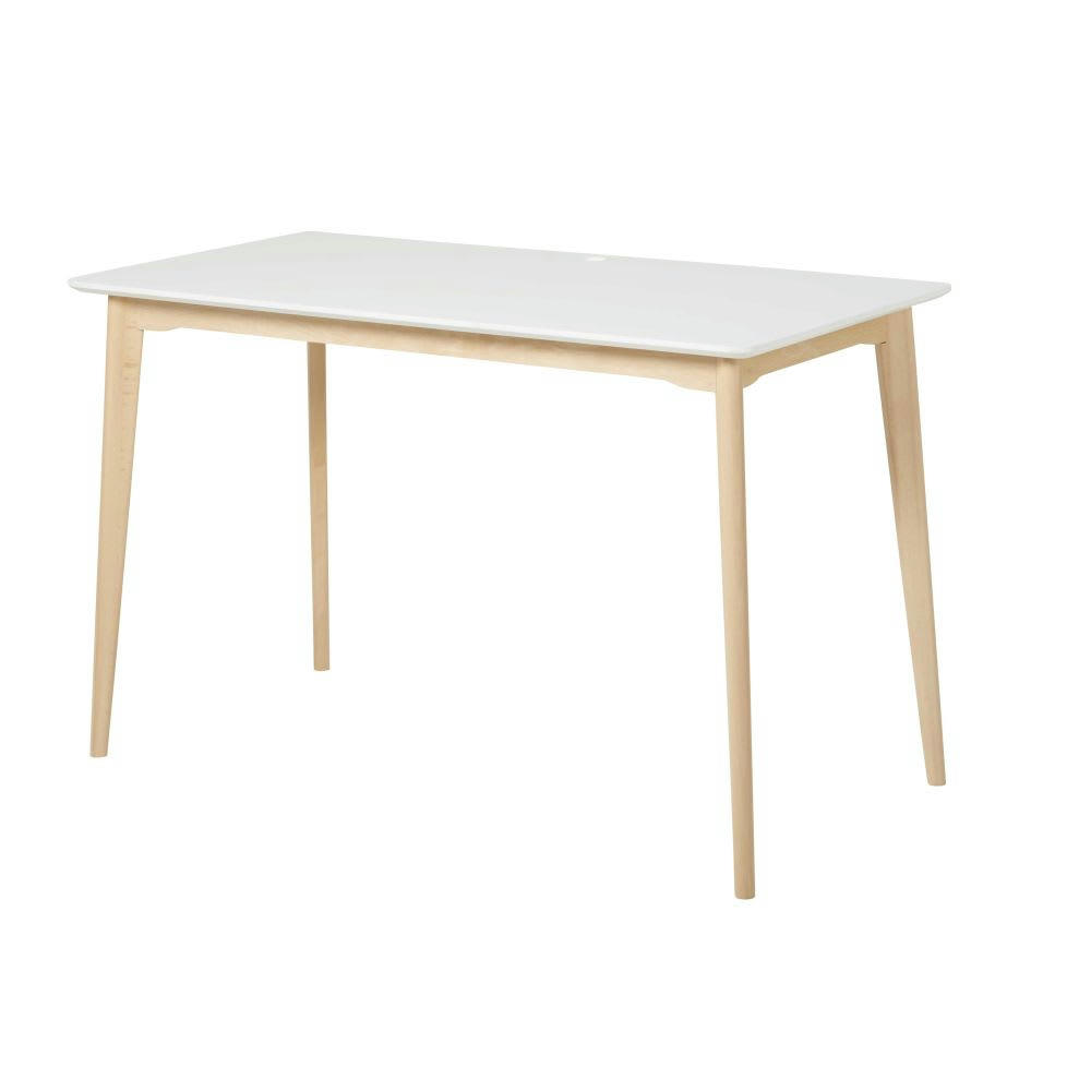 Mimo Business - Bureau professionnel en hêtre massif blanc