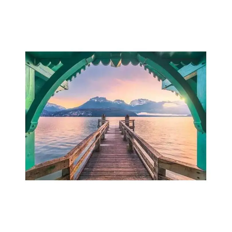 Puzzle Romantischer Steg am Lac d'Annecy
