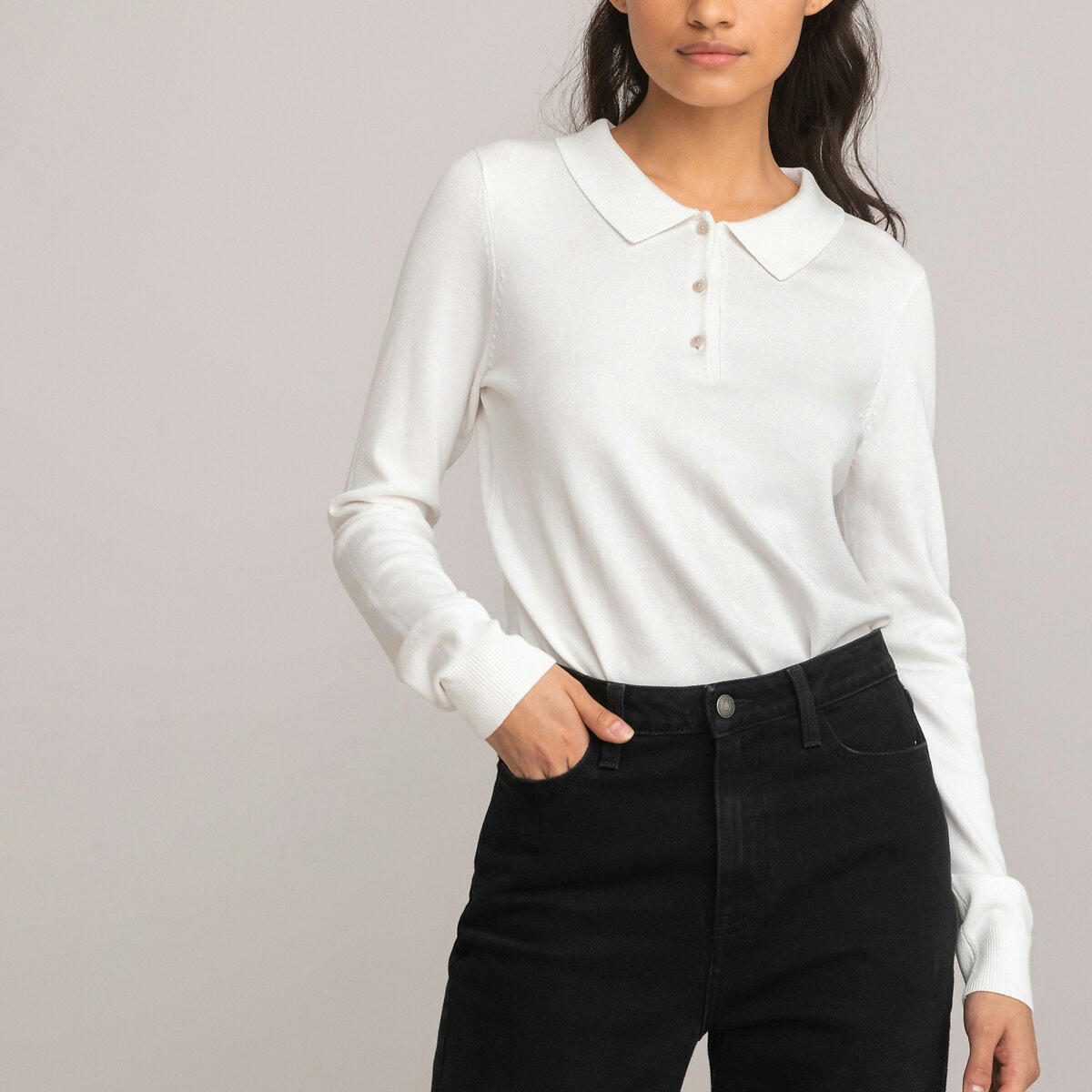 Pull basique, col polo