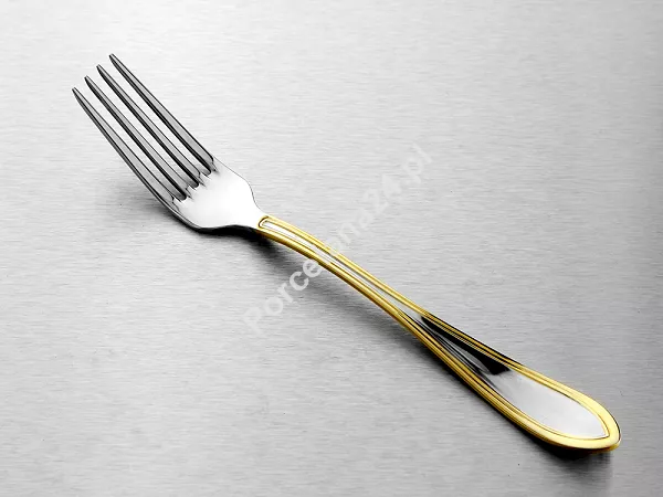 Komplet sztućców 24 cz. na 6 osób Hisar - Avsa Gold (3.0/2.5 mm) złocone