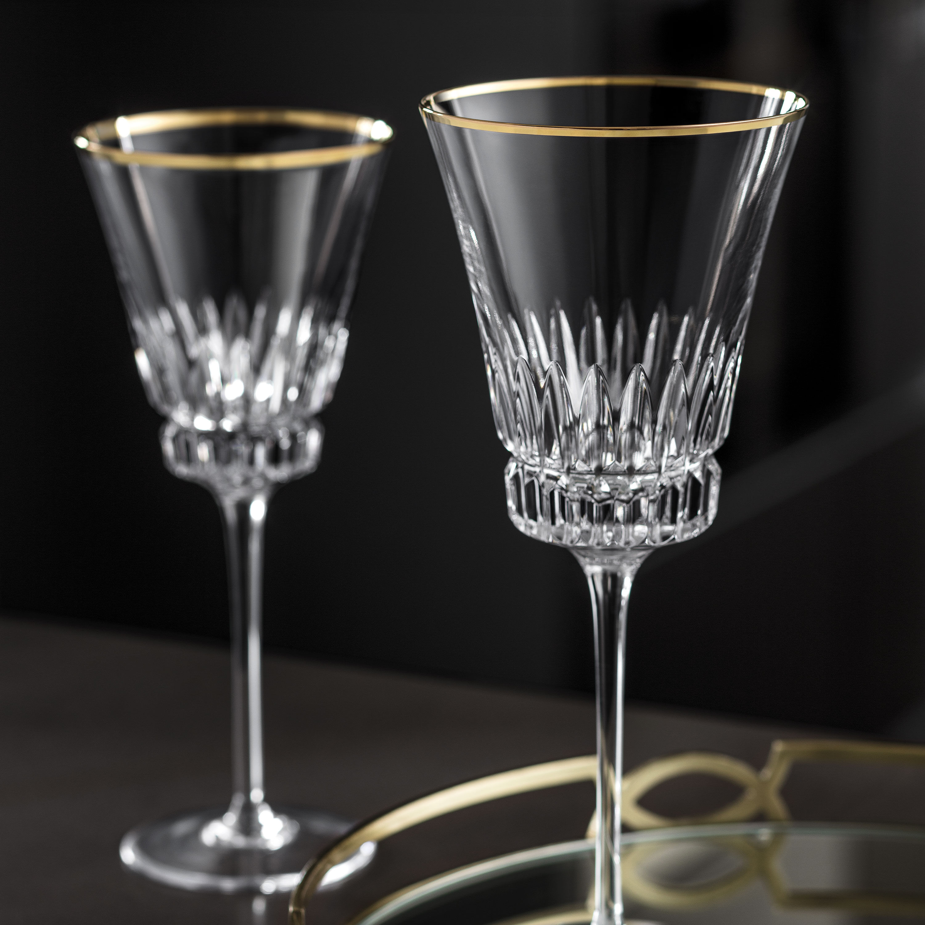 Grand Royal White wine glass - Clear, 4.1 oz, crystal glass