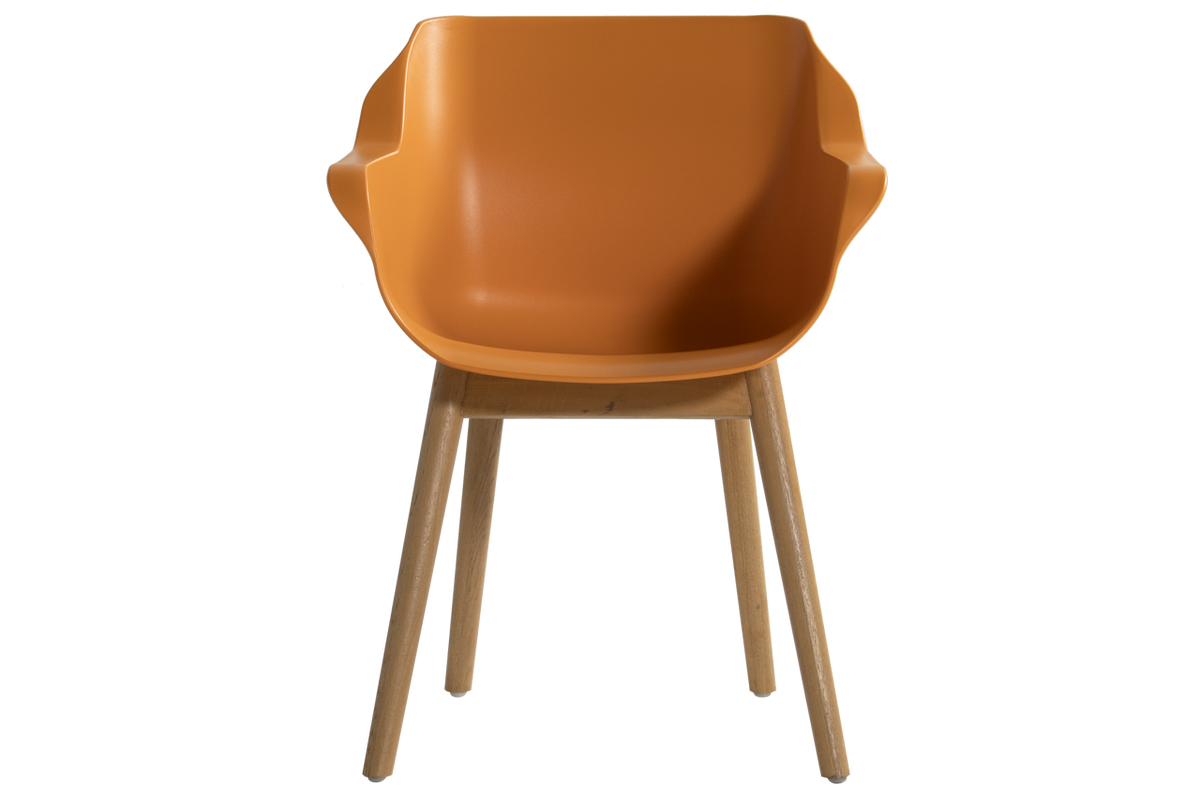 Hartman Tuinstoel Sophie - Oranje/Naturel - Set Van 2