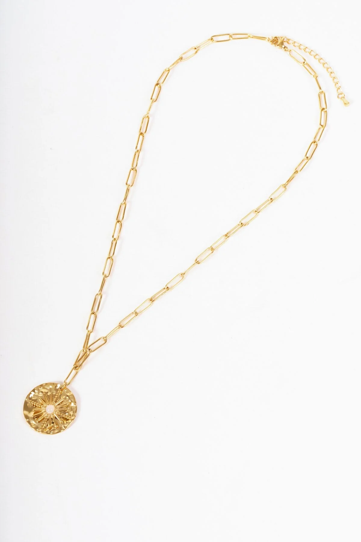 Stone Inset Star Pendant Necklace