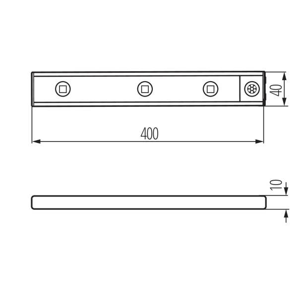 Oprawa podszafkowa LED LightLogic LL SLOTIS LED DIM CCT 66400 reg. temp.