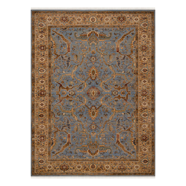 Dywan wełniany KESHAN Frędzle, Ramka orientalny 7875/53544 80x145 cm