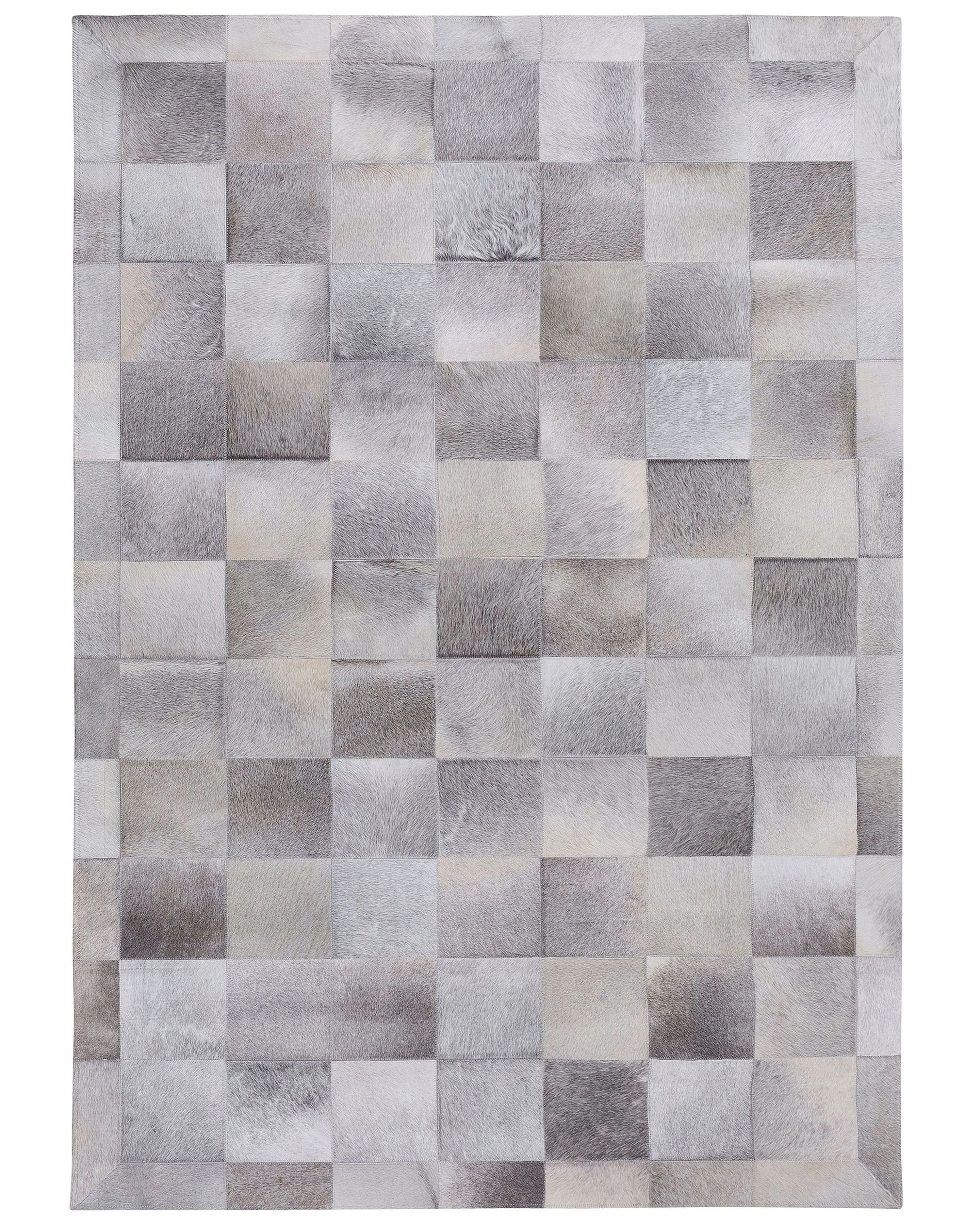 Rug ALACAM Grey 140 x 200 cm Leather