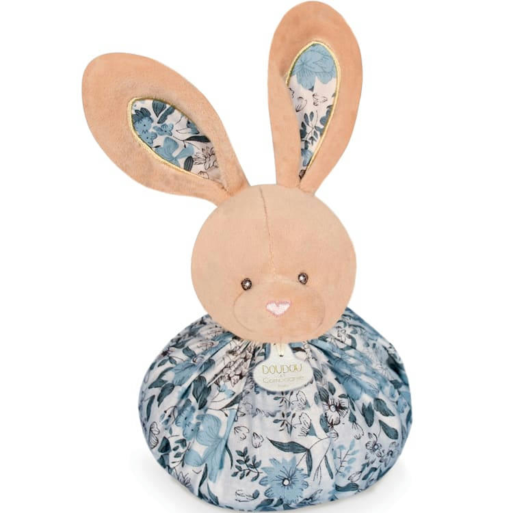 - Doudou boule 3 en 1 Lapin bleu Les petits futés