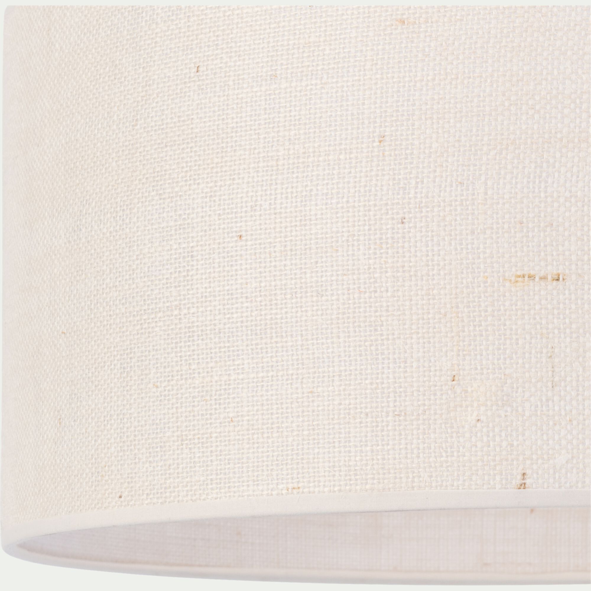 KONE - Abat-jour cylindrique en jute D50cm - blanc