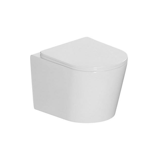Pack WC bâti-support léger 112 cm ECO 2L Swiss Aqua Technologies   WC suspendu Ceramia   plaque chrome brillant (STECE14WT05-FR)