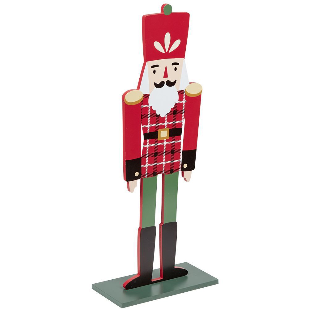 Soldat Casse-Noisette rouge déco de No&euml;l à poser