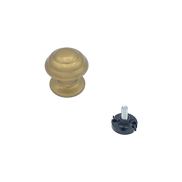Bouton tirant de porte fixe D60 mm en aluminium Bronze poli - breveté
