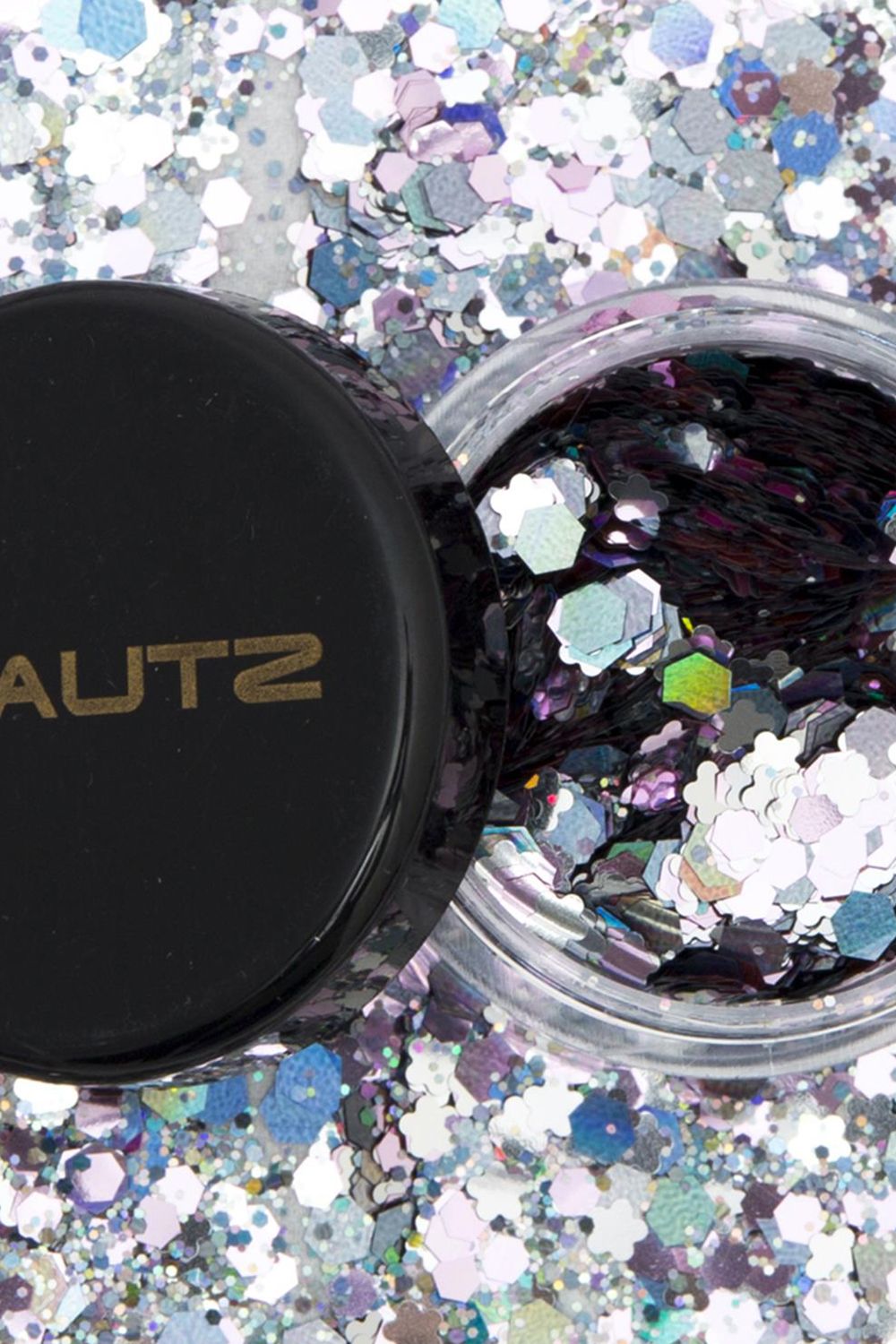Envie Beautz Chunky Glitter Silver 10ml Pot 5g Cosmetic Body Face Festival Makeup