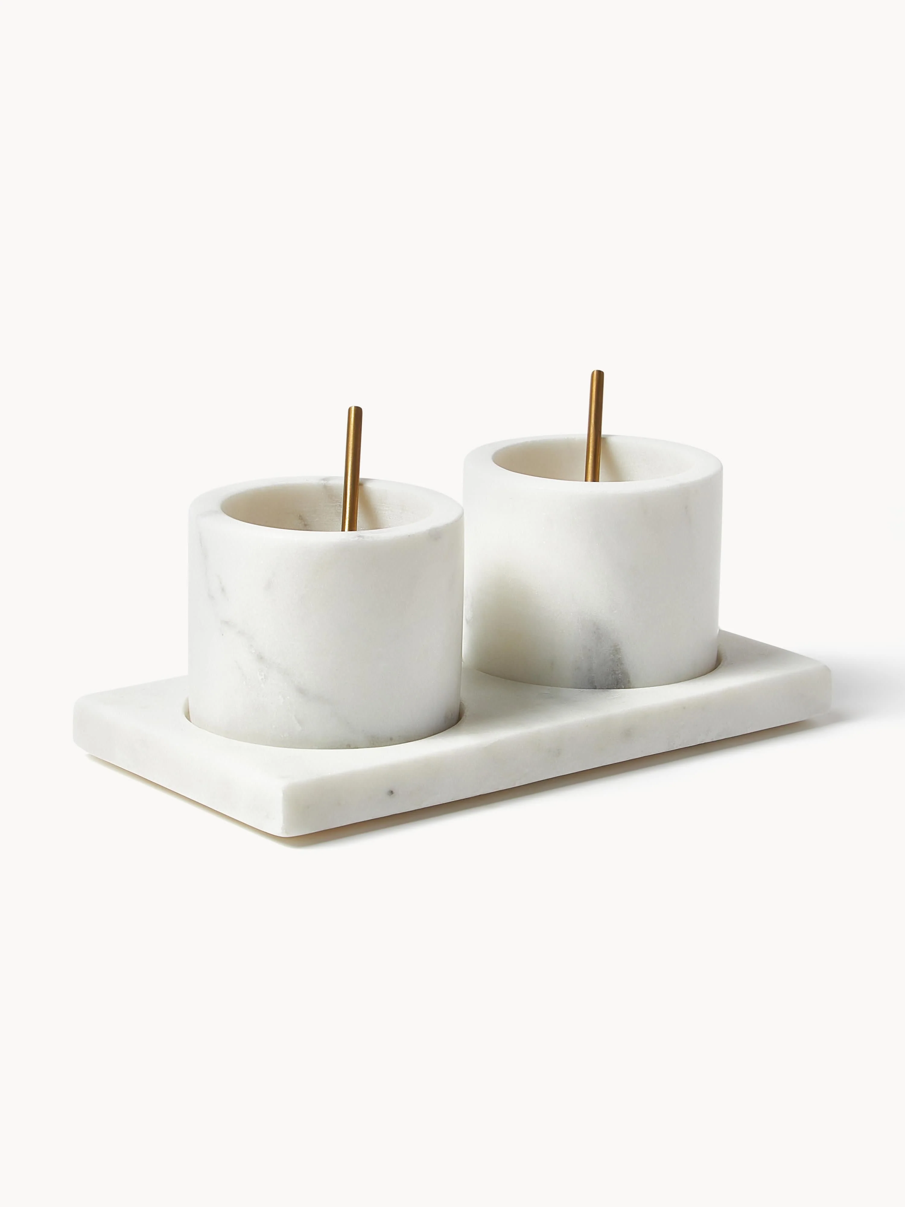 Marmor-Servier-Set Agata, 5er-Set