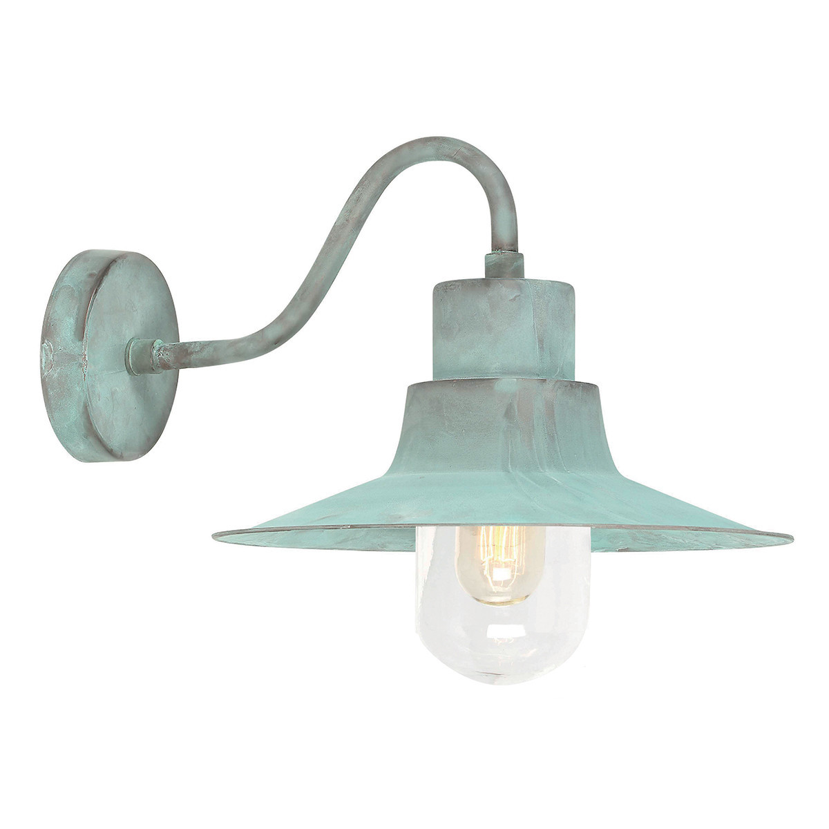 Kinkiet zewnętrznygrynszpan Sheldon 1xE27x60W IP44 Elstead