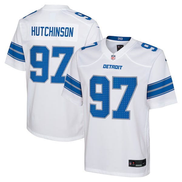 Aidan Hutchinson Detroit Lions Nike Youth Player Game Jersey - White