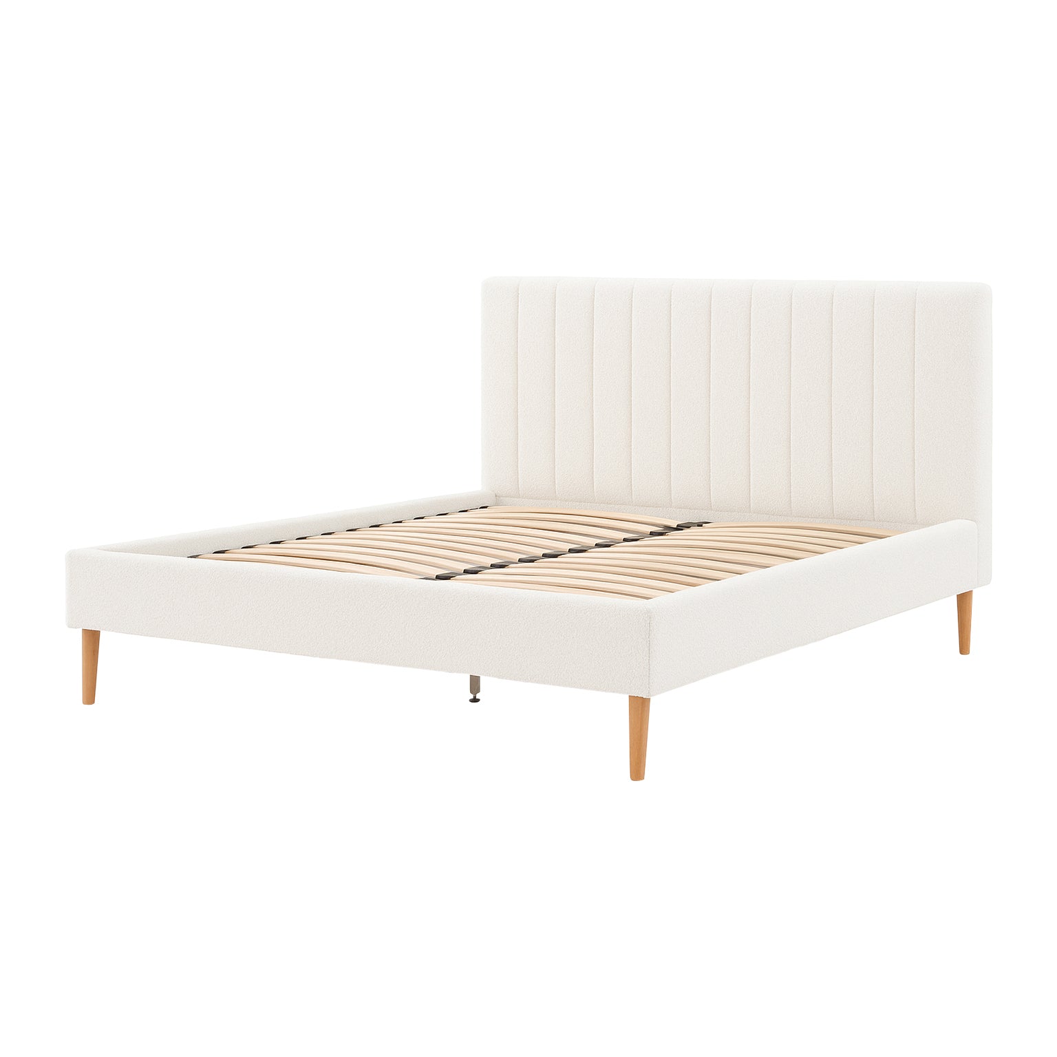 by fonQ Mara Bedframe 160 x 200 cm - Bouclé / Ivoor