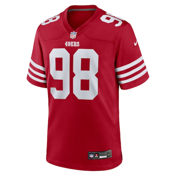 Mykel Williams San Francisco 49ers Nike 2025 NFL Draft First Round Pick Game Jersey - Scarlet
