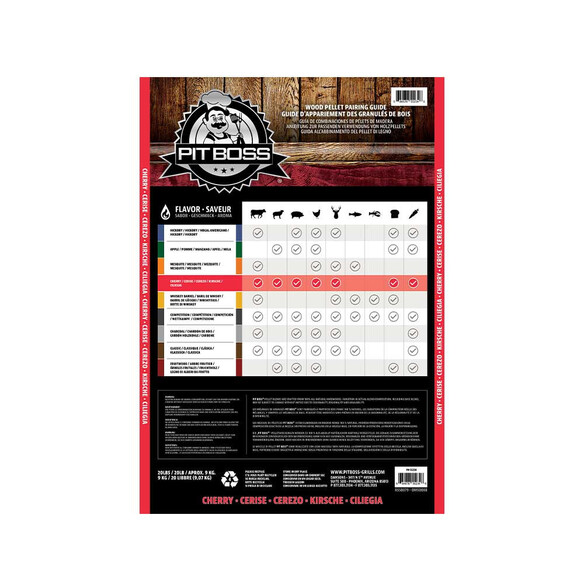 Sac Pellets Cerise 9 kg - Pit Boss