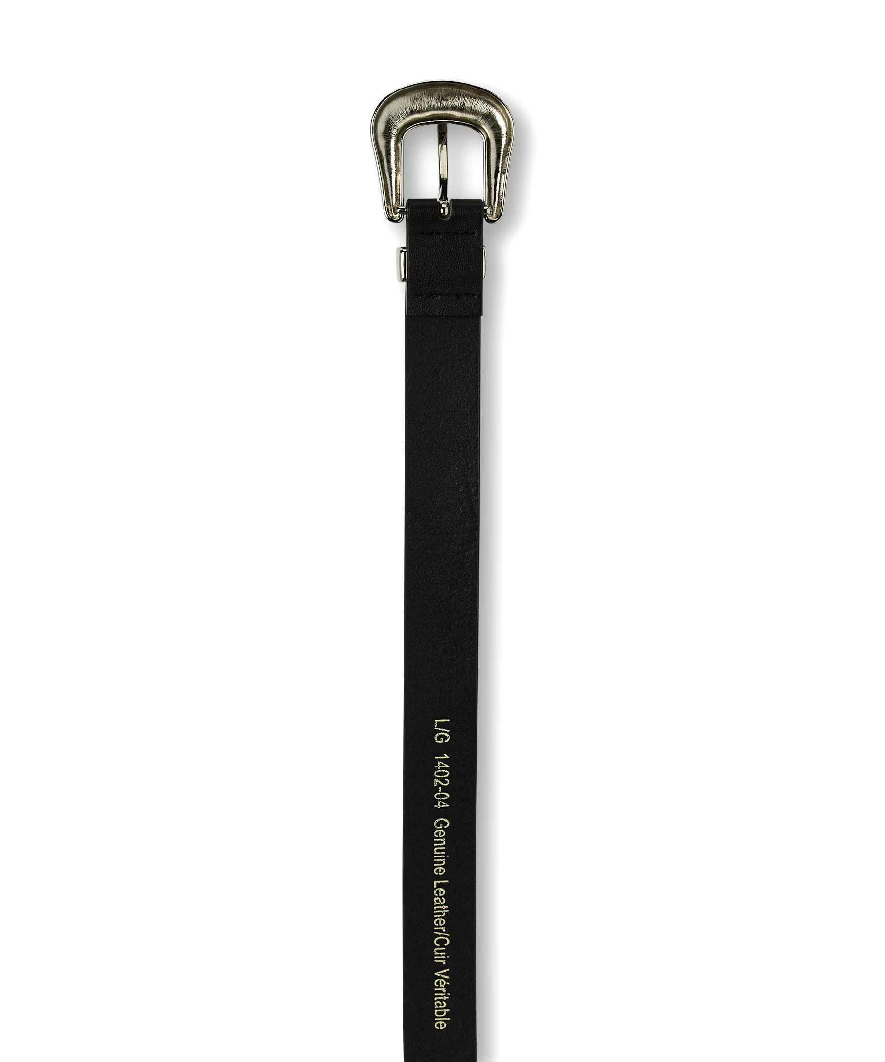 Denver Hayes Women's 1 Inch Leather Belt with 2 Piece Buckle