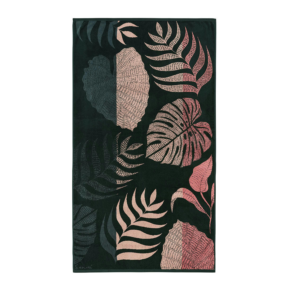 TROPICAL - Serviette de plage velours 100x180 cm