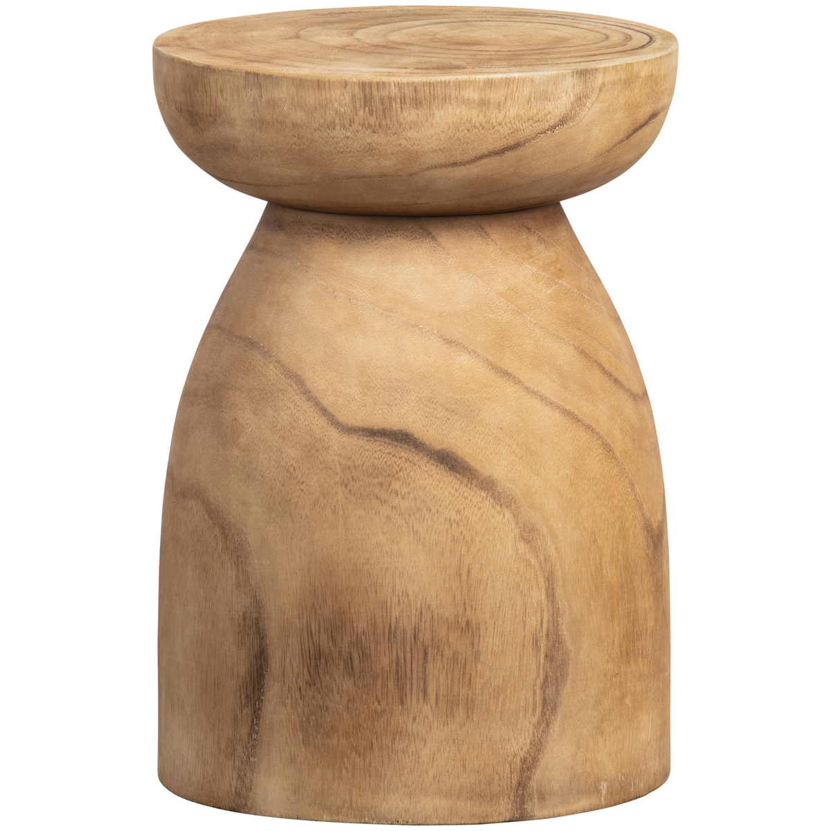 WOOOD kruk Bink - Hout - Naturel - 40x28x28