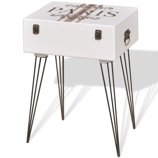 NNEVL Bedside Cabinets 2 pcs 40x30x57 cm White