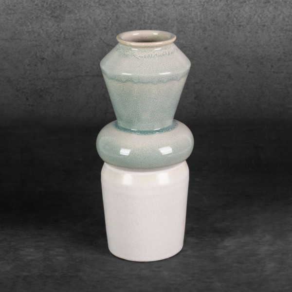 Wazon ceramiczny LIANA 14X31 miętowy