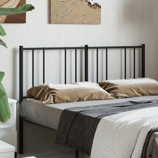 NNEVL Metal Headboard Black 152 cm