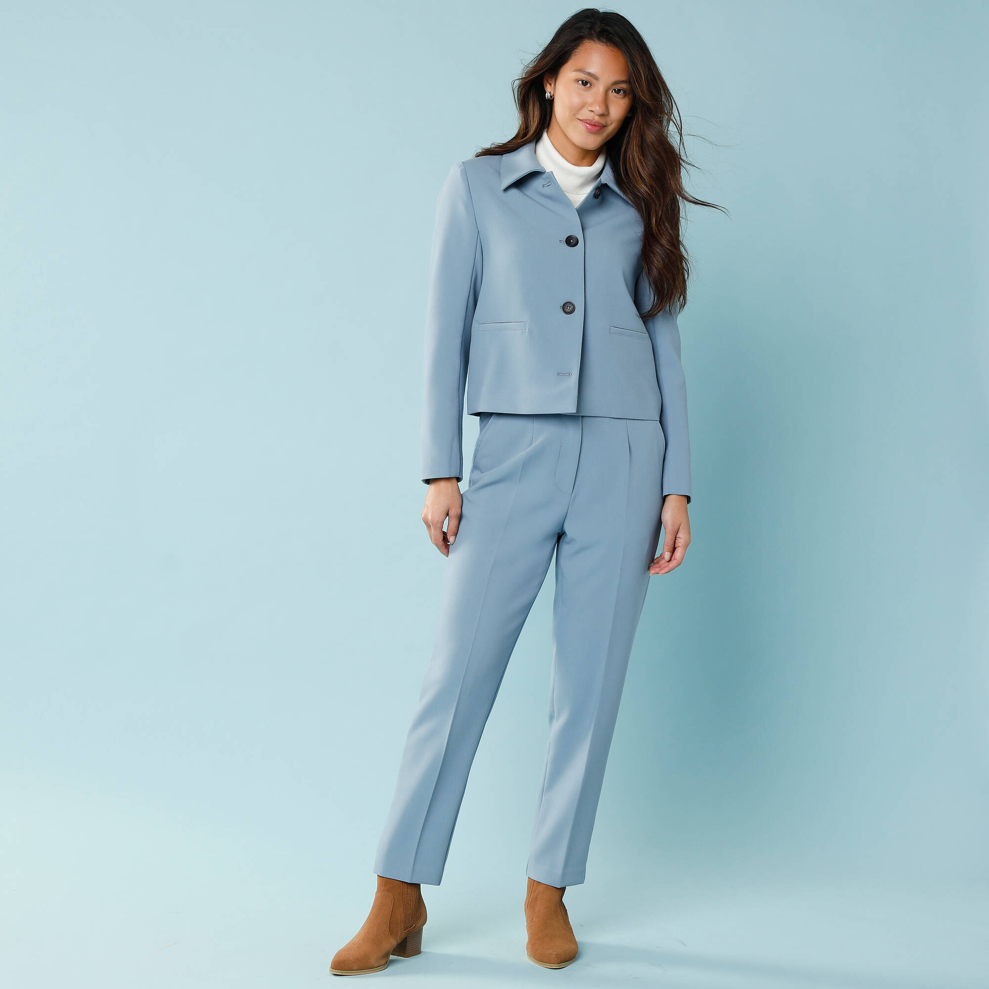 Pantalon cigarette uni, Spécial Petites